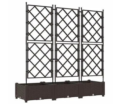 Aia Istutuspot 3 Pcs Pruun 120 X 40 X 125,5 Cm Teras