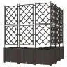 Dārza Stādītājs Ar Treli 5 Gab. Brūns 120X120X143 Cm Vidaxl