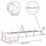 Dārza Podi 1 Gb Pinuma Raksts Ar Uzglabāšanu Brūna 160 X 40 X 22 Cm Plastmasa Vidaxl