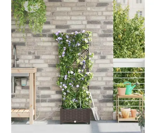 Sodo Vazonas Ruda 40 X 40 X 126 Cm Plienas