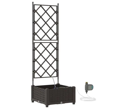 Sodo Vazonas Ruda 40 X 40 X 126 Cm Plienas