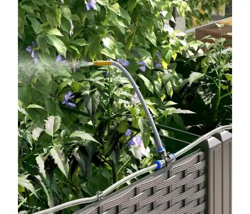 Dārza Podi 1 Gb Režģa Raksts Ar Uzglabāšanu Brūna 80 X 40 X 126 Cm Plastmasa Vidaxl