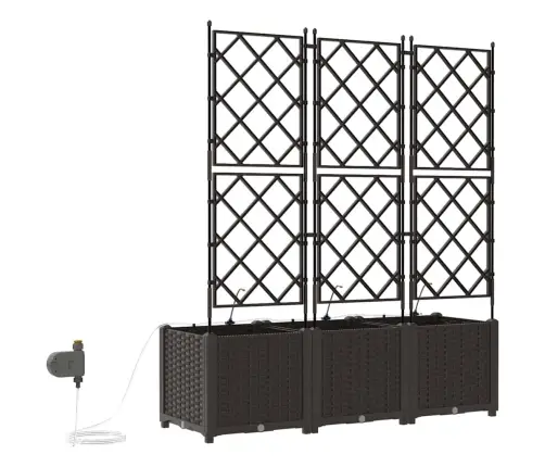 Sodo Vazonas 3 Pcs Ruda Plienas