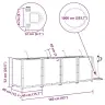 Aia Istikud Pruun 160 X 40 X 52 Cm Teras Aia Istikud Pruun 160 X 40 X 52 Cm Teras