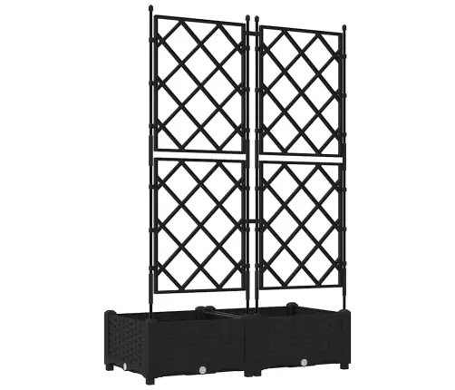 Aia Istutuspot 2 Pcs Must 80 X 40 X 125,5 Cm Teras