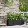 Dārza Podi 1 Gb Melna 120 X 40 X 37.5 Cm Plastmasa Vidaxl