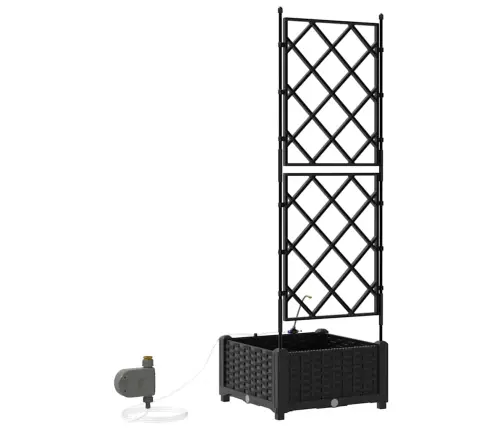 Aia Istutuspot Must 40 X 40 X 126 Cm Teras