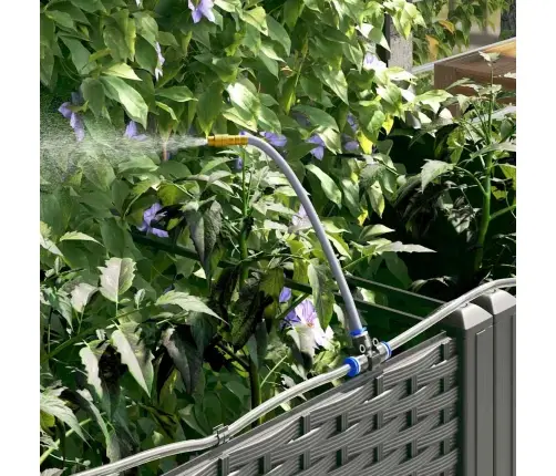 Dārza Podi 1 Gb Režģa Raksts Ar Uzglabāšanu Melna 80 X 40 X 142 Cm Plastmasa Vidaxl