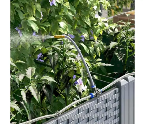 Dārza Podi 1 Gb Gaiši Pelēka 120 X 40 X 126 Cm Plastmasa Vidaxl