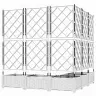 Dārza Pods Ar Trellis 5 Gab. Balts 120X120X125.5 Cm Vidaxl