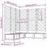 Dārza Pods Ar Trellis 5 Gab. Balts 120X120X125.5 Cm Vidaxl