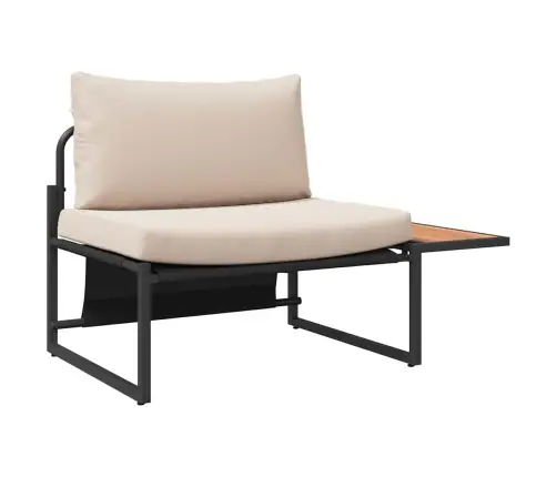 2 Daļīgs Dārza Ēdamais Komplekts Ar Pelēkbrūnajiem Spilveniem Vidaxl