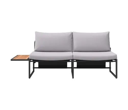 2-Sēdošais Dīvāns Ar Gaiši Pelēkiem Spilveniem Vidaxl