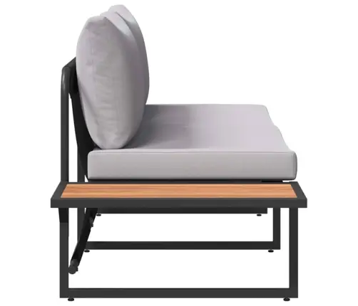 2-Sēdošais Dīvāns Ar Gaiši Pelēkiem Spilveniem Vidaxl