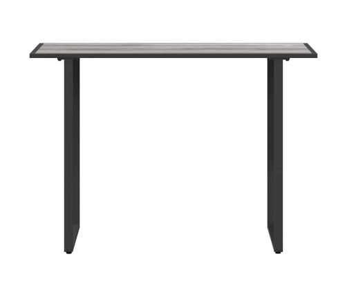 Dārza Galds Pelēks 100X55X70 Cm Dpc Un Tērauds Vidaxl