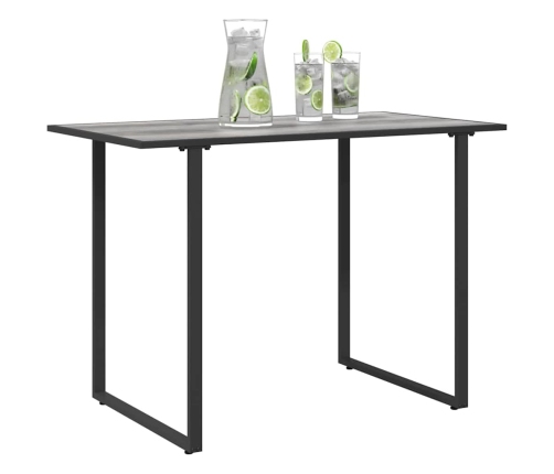 Dārza Galds Pelēks 100X55X70 Cm Dpc Un Tērauds Vidaxl