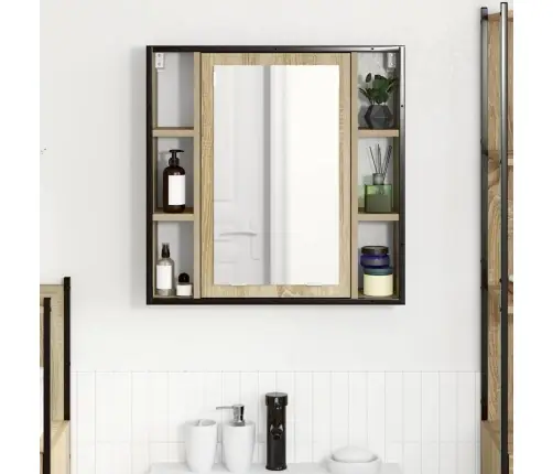 Vannas Istabas Mēbeļu Komplekts Gaiši Ozola Daudzslāņu Koks Vidējs Vidaxl