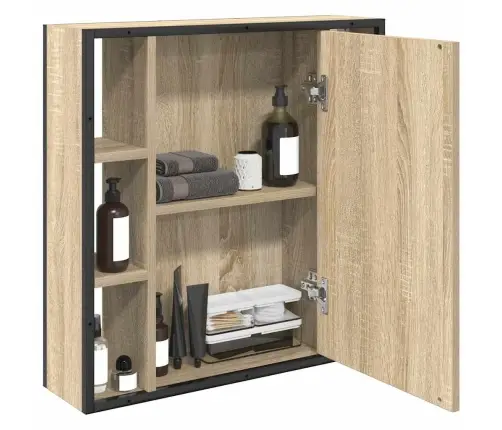 Vannas Istabas Mēbeļu Komplekts Gaiši Ozola Daudzslāņu Koks Vidējs Vidaxl