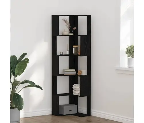 Knygų Lentyna Juodas Ąžuolas 50 X 50 X 179 Cm