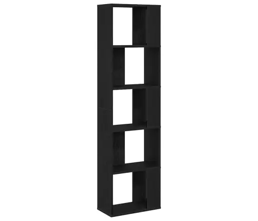 Grāmatu Plaukts Melns Ozols 45 X 23.5 X 162.5 Cm Vidaxl