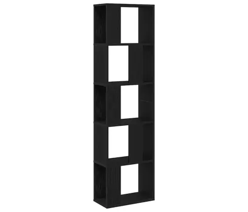 Grāmatu Plaukts Melns Ozols 45 X 23.5 X 162.5 Cm Vidaxl