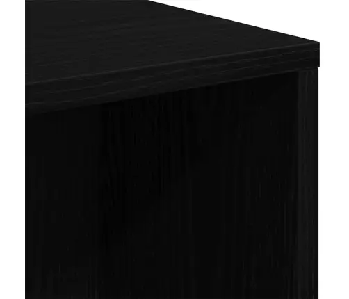 Grāmatu Plaukts Melns Ozols 50 X 25 X 105 Cm Inženierijas Koks Vidaxl