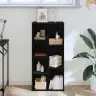 Grāmatu Plaukts Melns Ozols 50 X 25 X 105 Cm Inženierijas Koks Vidaxl