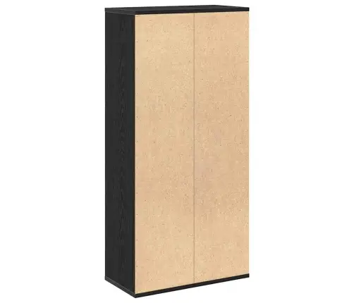 Grāmatu Plaukts Melns Ozols 50 X 25 X 105 Cm Inženierijas Koks Vidaxl