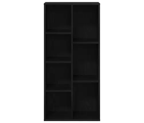 Grāmatu Plaukts Melns Ozols 50 X 25 X 105 Cm Inženierijas Koks Vidaxl