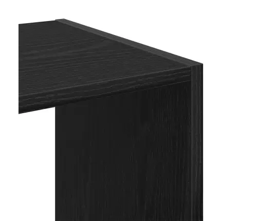 Knygų Lentyna Juoda Ąžuolo 68.5 X 32 X 68.5 Cm Apdirbta Mediena