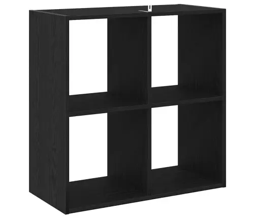 Knygų Lentyna Juoda Ąžuolo 68.5 X 32 X 68.5 Cm Apdirbta Mediena