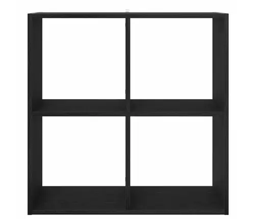 Knygų Lentyna Juoda Ąžuolo 68.5 X 32 X 68.5 Cm Apdirbta Mediena