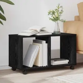 Papildu Galdiņš Melns Ozols 72 X 33 X 42.5 Cm Inženierijas Koks Vidaxl