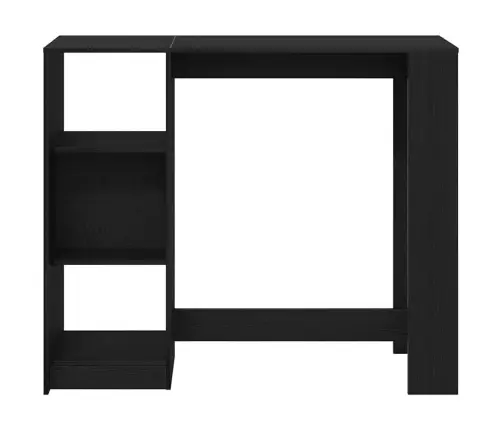 Baro Stalas Juodas Ąžuolas 124 X 46 X 103.5 Cm Apdirbta Mediena