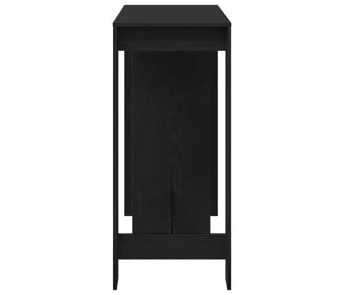 Baro Stalas Juodas Ąžuolas 124 X 46 X 103.5 Cm Apdirbta Mediena