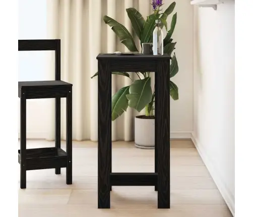 Baro Stalas Juodas Ąžuolas 51 X 50 X 103.5 Cm Apdirbta Mediena