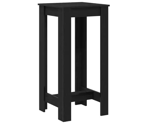 Baro Stalas Juodas Ąžuolas 51 X 50 X 103.5 Cm Apdirbta Mediena