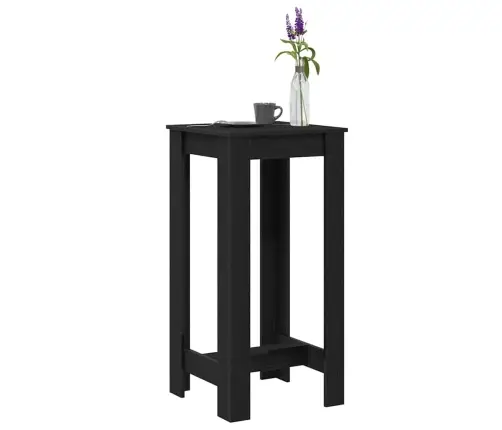 Baro Stalas Juodas Ąžuolas 51 X 50 X 103.5 Cm Apdirbta Mediena