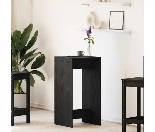 Baro Stalas Juodas Ąžuolas 51 X 50 X 103,5 Cm Apdirbta Mediena