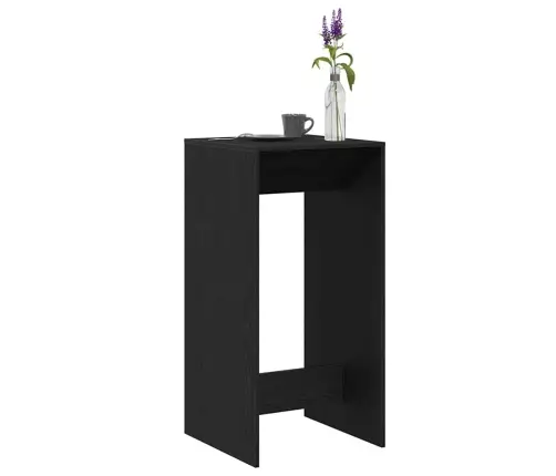 Baro Stalas Juodas Ąžuolas 51 X 50 X 103,5 Cm Apdirbta Mediena