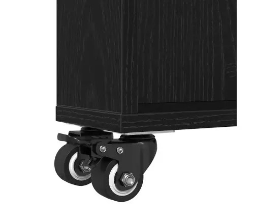 Kitsas Säilitustroll Must Tamm 48 X 13 X 68 Cm Tehispuit