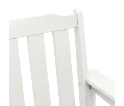 Dārza Sols Ar Spilvenu Balts 120 X 59 X 88Cm Hdpe Vidaxl