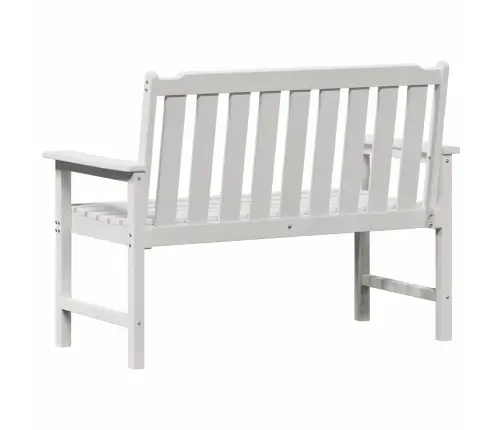 Dārza Sols Ar Spilvenu Balts 120 X 59 X 88Cm Hdpe Vidaxl