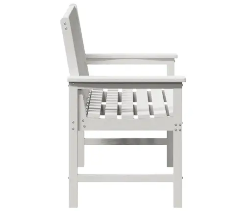 Dārza Sols Ar Spilvenu Balts 120 X 59 X 88Cm Hdpe Vidaxl