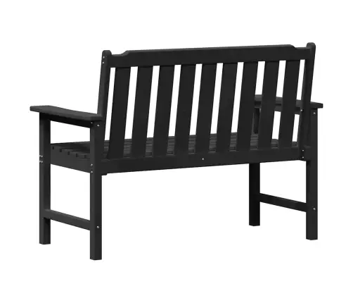 Dārza Sols Ar Spilvenu Melna 120 X 59 X 88Cm Hdpe Vidaxl