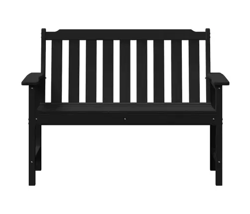 Dārza Sols Ar Spilvenu Melna 120 X 59 X 88Cm Hdpe Vidaxl