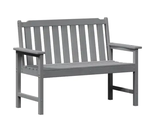 Dārza Sols Ar Spilvenu Gaiši Pelēks 120 X 59 X 88Cm Hdpe Vidaxl