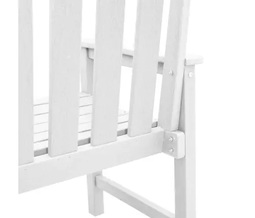 Dārza Ēdamkrēsls 2 Pcs Balts 65.5 X 59 X 88Cm Hdpe Vidaxl