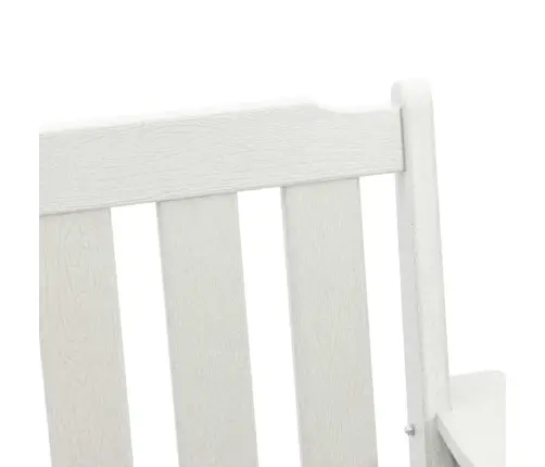 Dārza Ēdamkrēsls 2 Pcs Balts 65.5 X 59 X 88Cm Hdpe Vidaxl