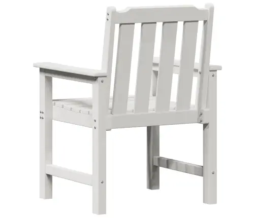 Dārza Ēdamkrēsls 2 Pcs Balts 65.5 X 59 X 88Cm Hdpe Vidaxl